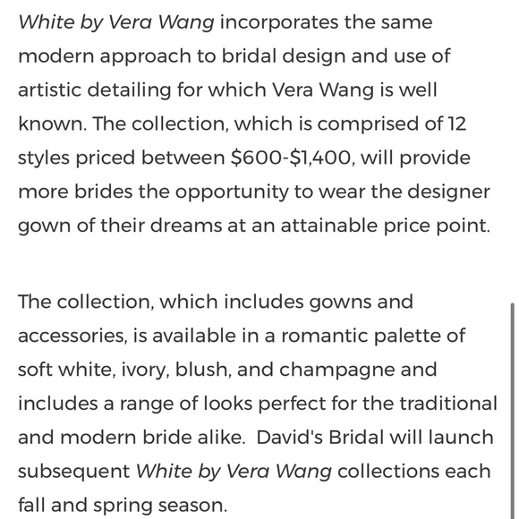 Vera Wang -“ The White Collection” Wedding gown 🔥 - Picture 16 of 16